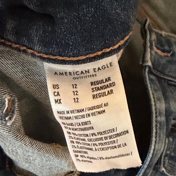 American Eagle Outfitters Dark Blue Flare Jeans - Picture 4 of 6